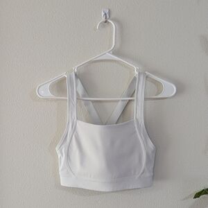 White Old Navy Sports Bra